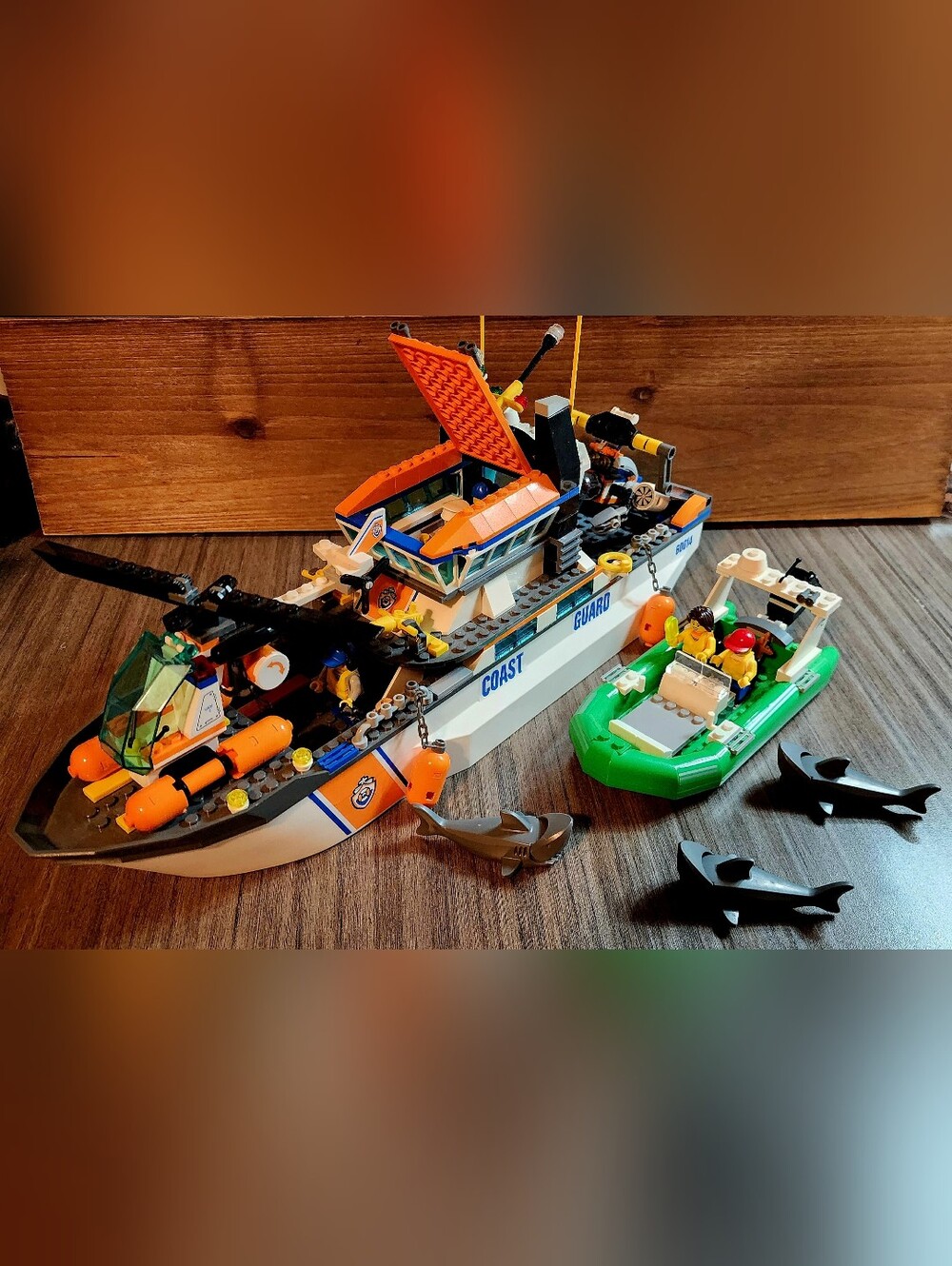 💥 LEGO City 60014 Coast Guard Patrol Vessel Helicopter & Sub Lot 💥 - Picture 3 of 17